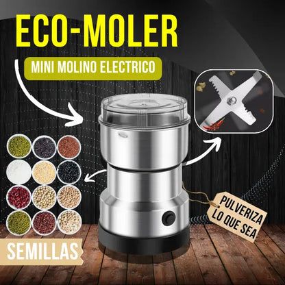 Eco-Moler™ | Mini molino eléctrico en acero inoxidable